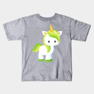 Saint Patrick's Day, Cute Unicorn, Magic Unicorn Kids T-Shirt